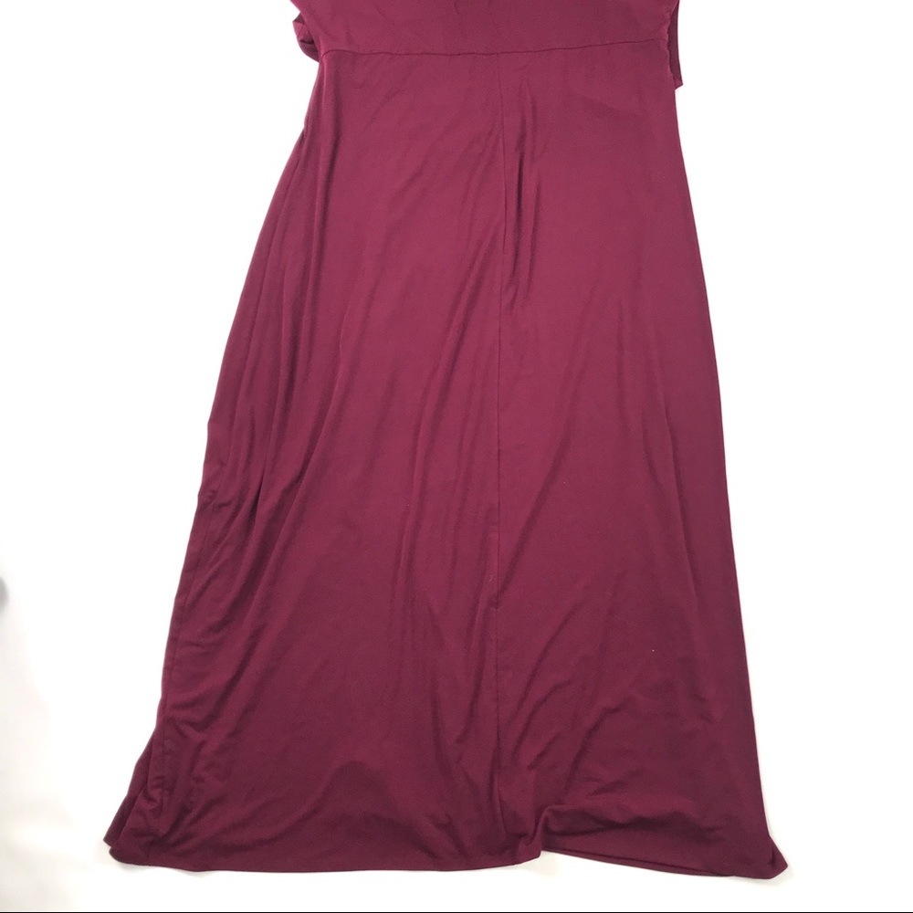 New Lane Bryant Ruffle Maxi Dress Scoop Back - Picture 6 of 9